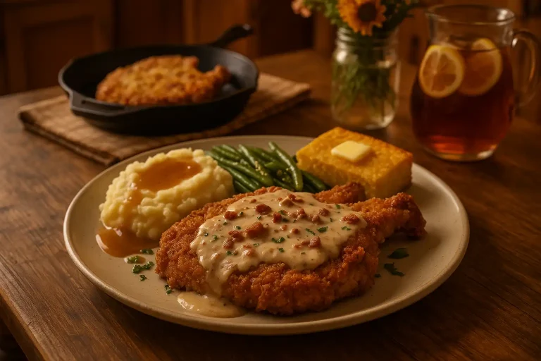 Country Fried Pork Chops with Creamy Bacon Gravy (A Southern Classic You’ll Crave)