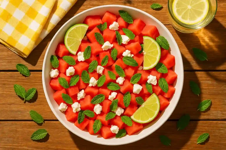 Watermelon Feta Salad With Mint |Fresh & Perfect For Summer