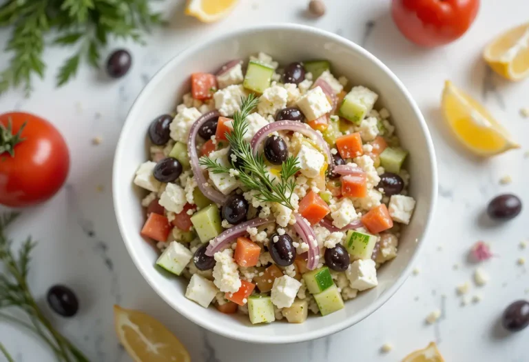 Greek Cottage Cheese Salad: A Fresh & Healthy 15-Minute Meal