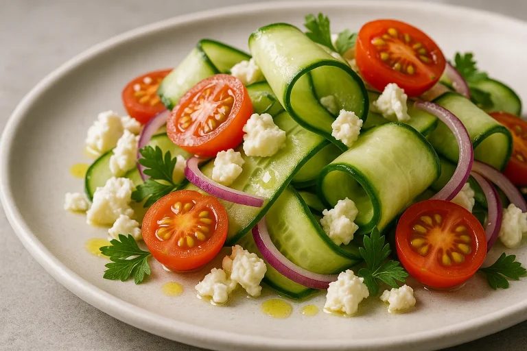 Cucumber Feta Salad | Easy Summer Salad Recipe