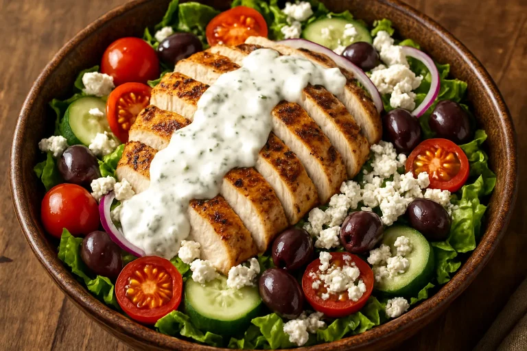 Creamy Tzatziki Chicken Salad – A Mediterranean Flavor Burst