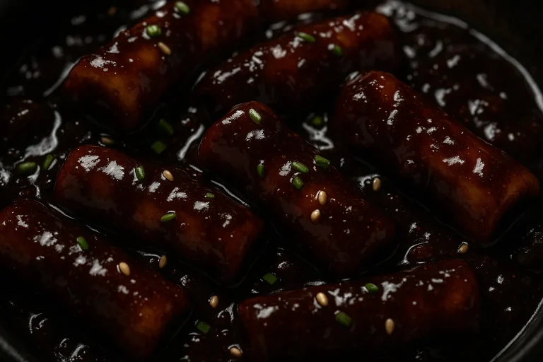 Vegan Jjajang Tteokbokki: Korean Black Bean Rice Cake Recipe