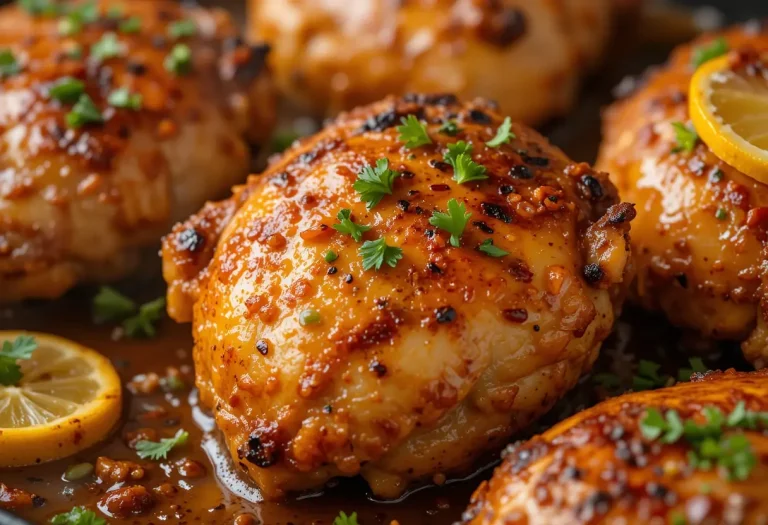 Garlic Lemon Chicken Thighs – Juicy, Zesty, & Easy