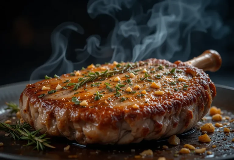 Juicy Baked Pork Chops with Herb Garlic Rub