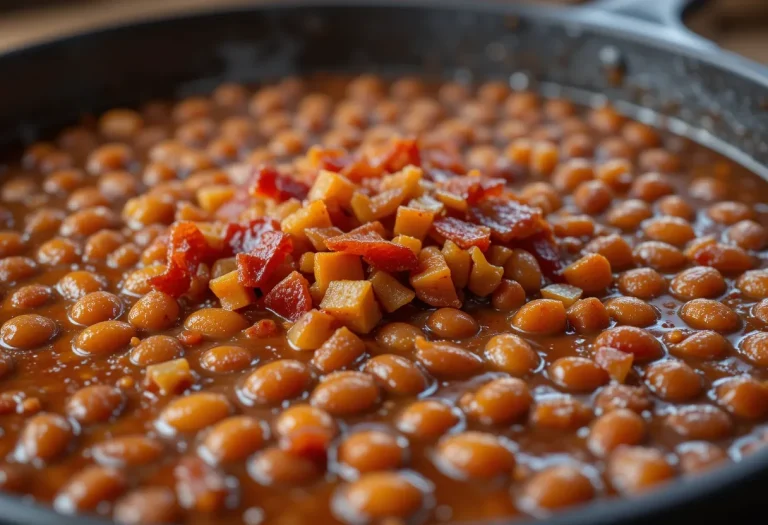 Homemade Baked Beans with Maple Flavor – Sweet, Smoky, and Made from Scratch
