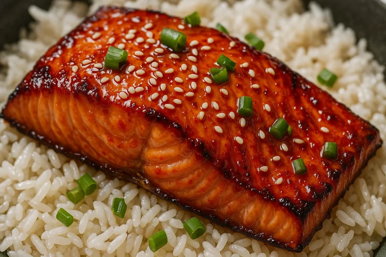 Honey Sriracha Salmon Bowls – Sweet, Spicy, and Perfectly Balanced