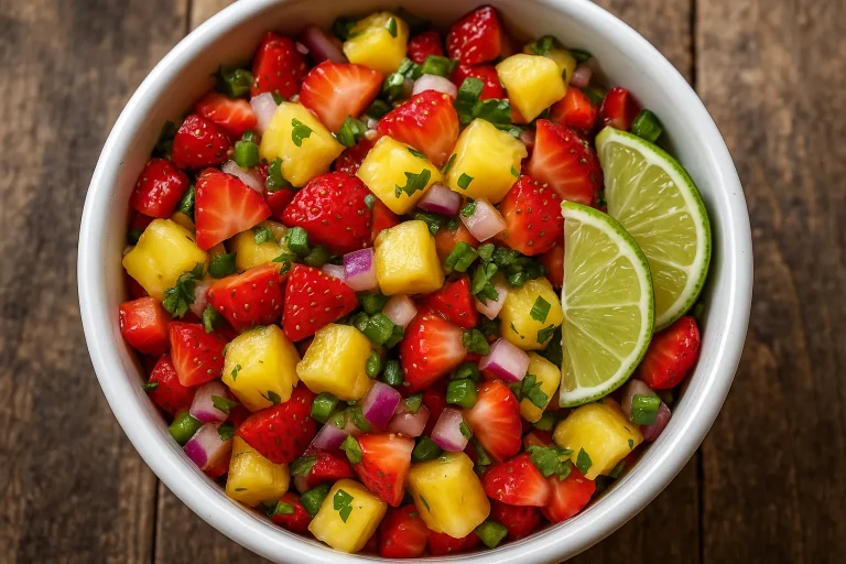 Strawberry Pineapple Salsa – Juicy, Zesty & Perfectly Balanced