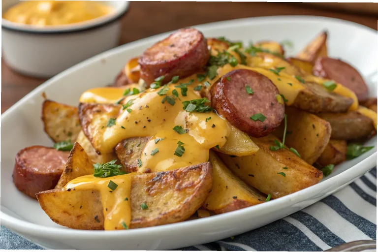 Cheesy Ranch Potatoes and Smoked Sausage: A Comforting, Flavor-Packed Meal