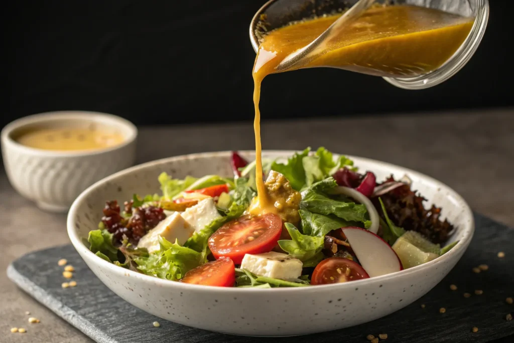 Beet Salad with Spinach, Mandarin Oranges, Red Onion, Pine Nuts, and Feta Cheese