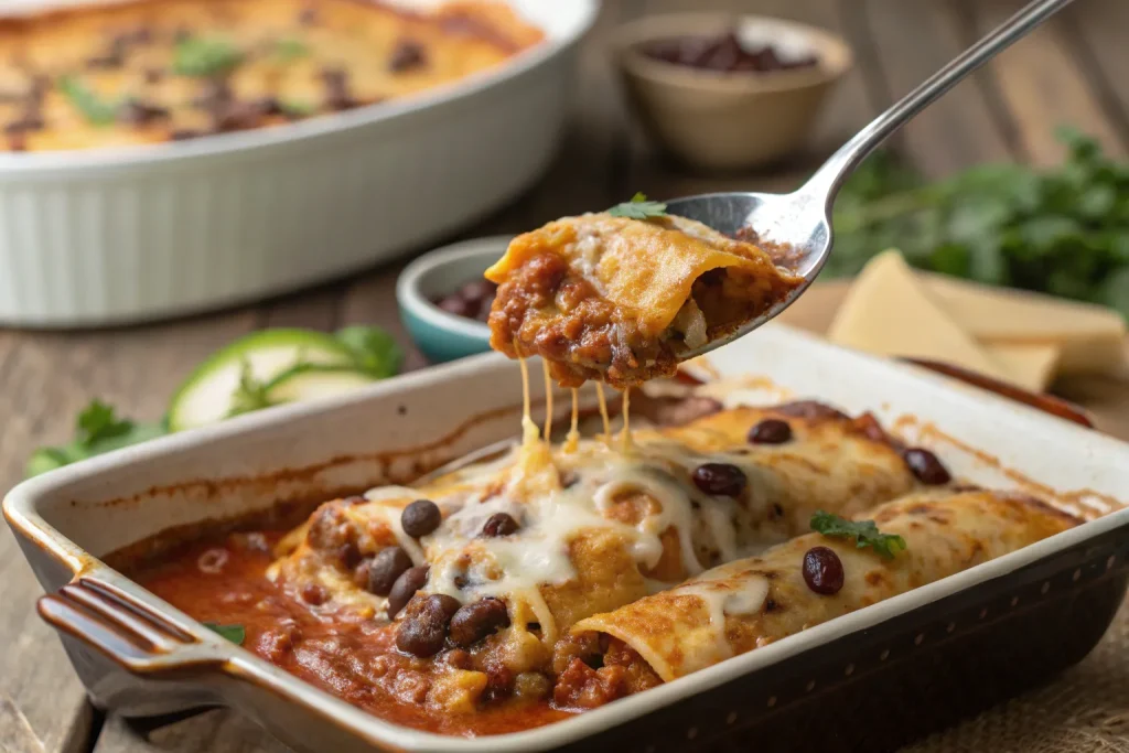 Easy Bean & Cheese Enchiladas – The Ultimate Comfort Dinner