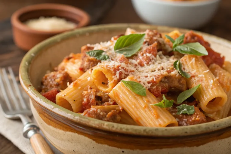 Creamy Italian Sausage Rigatoni