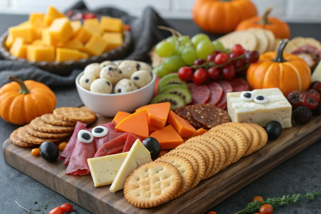 Easy Halloween Charcuterie Board for Guests