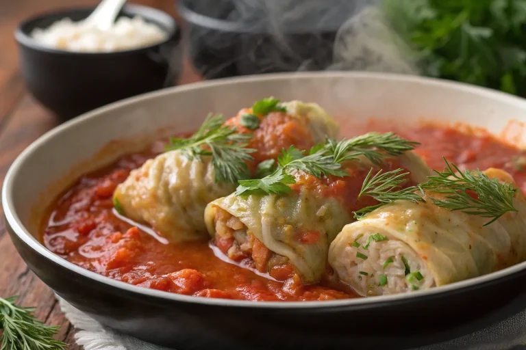 Vegetarian Stuffed Cabbage Rolls