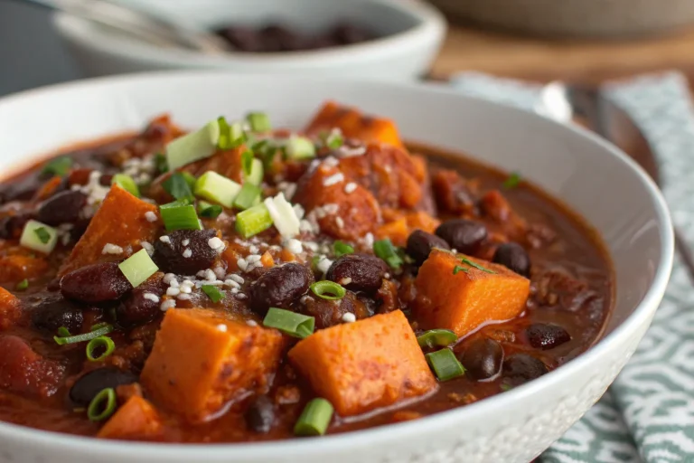 Hearty Sweet Potato & Black Bean Chili