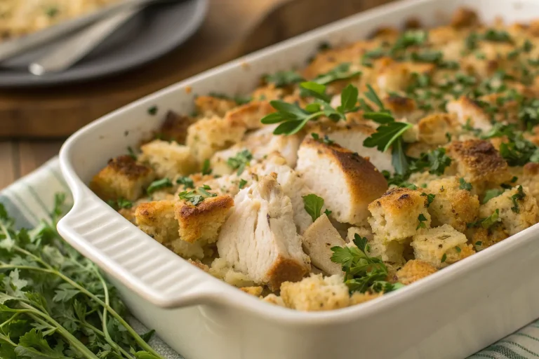 Turkey & Stuffing Casserole (Thanksgiving-Inspired)