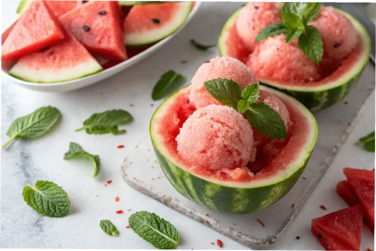Refreshing Watermelon Sorbet Recipe