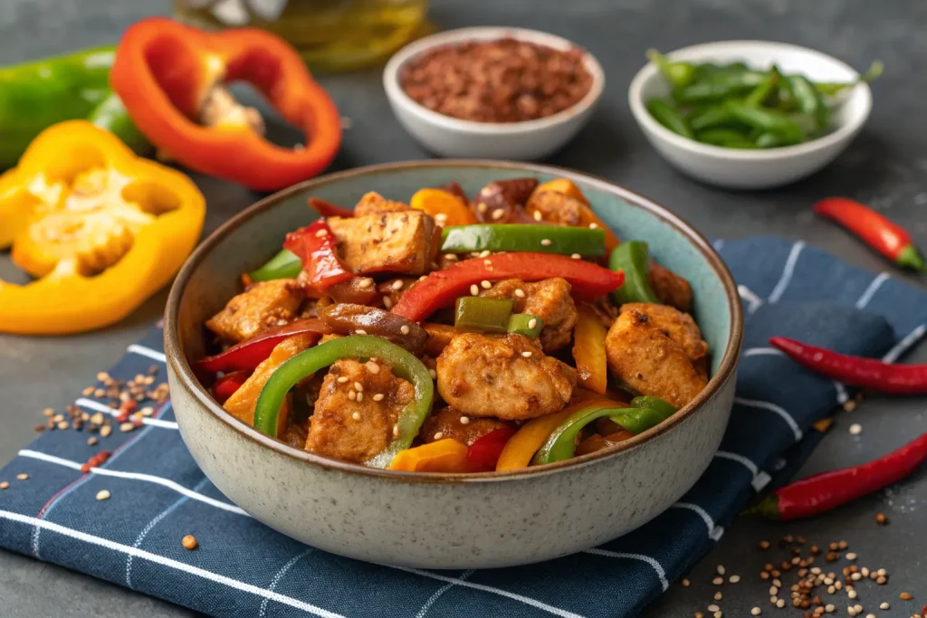 Spicy Bell Pepper Chicken