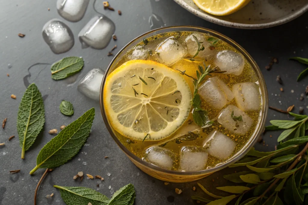 Healthier Green Tea Lemonade