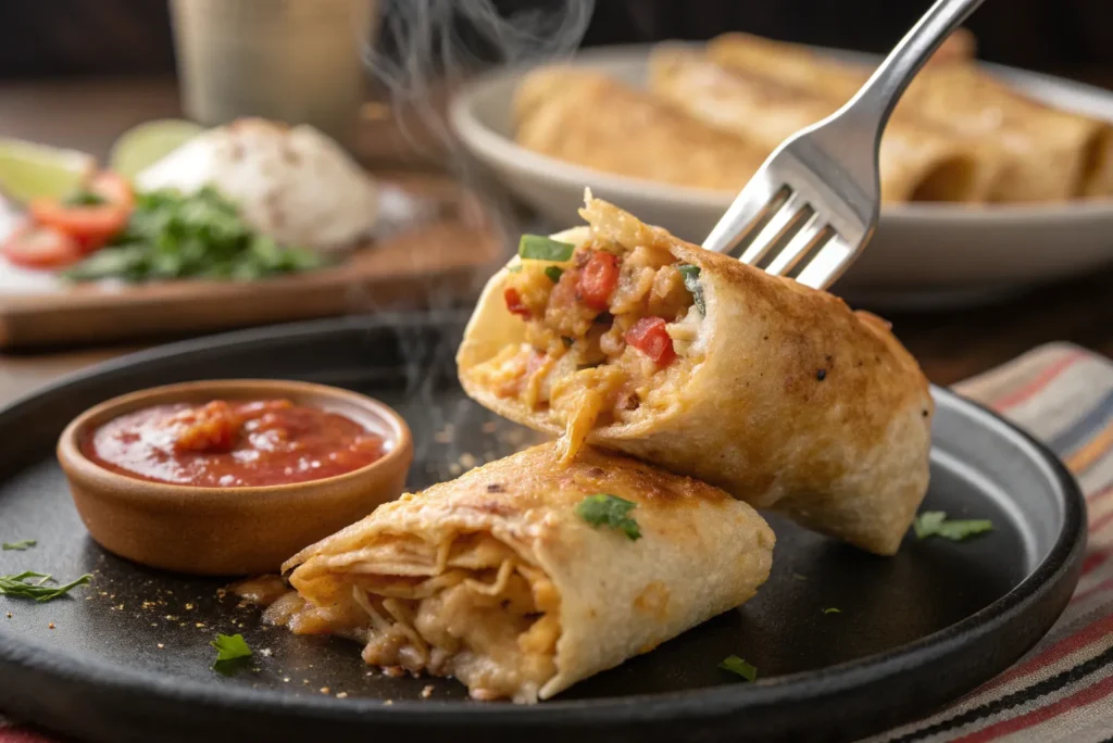 Delicious Chicken Chimichangas