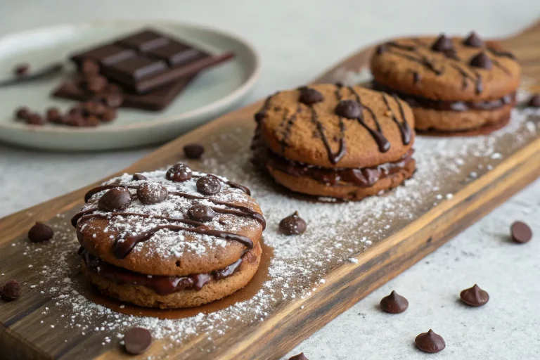 Brownie Cookie Dough Sandwich Cookies🍫