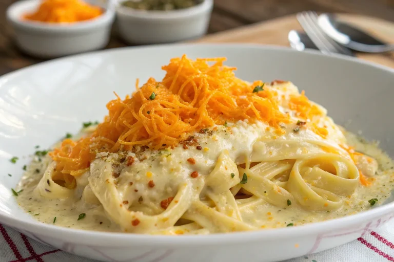 Cheesy Orange Pasta – A Creamy, Citrus-Infused Comfort Dish