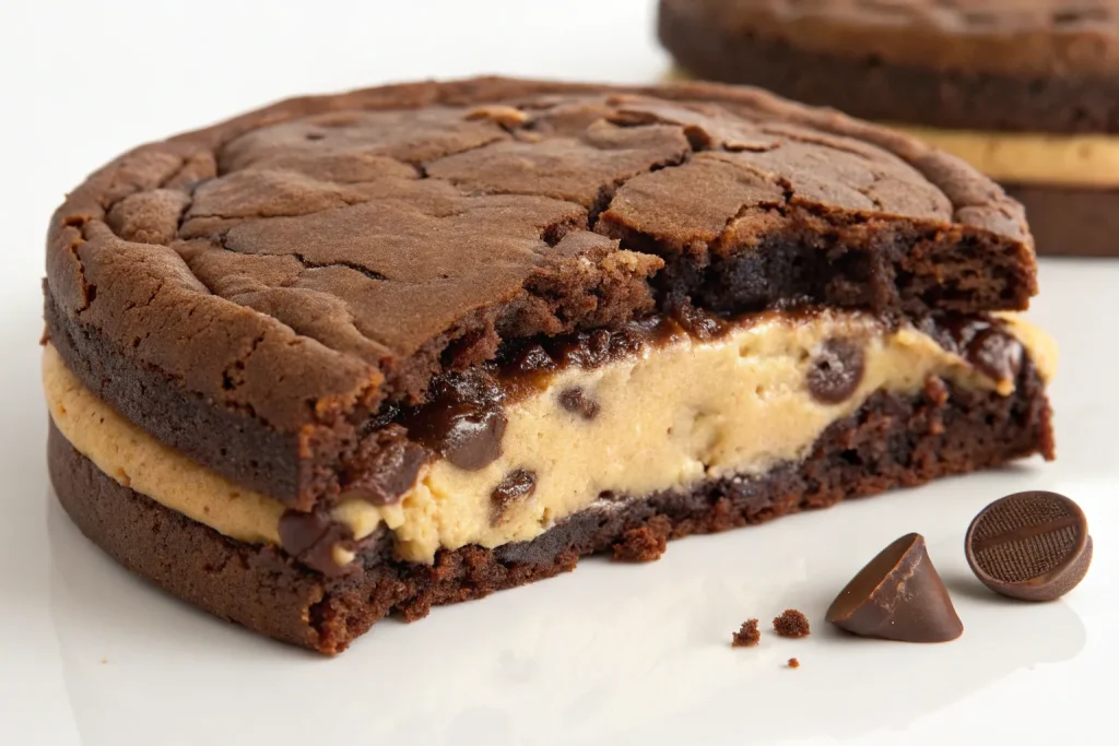 Brownie Cookie Dough Sandwich Cookies🍫


