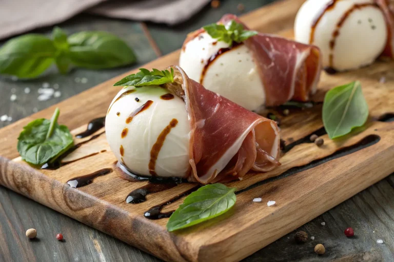 Prosciutto Wrapped Mozzarella Bites