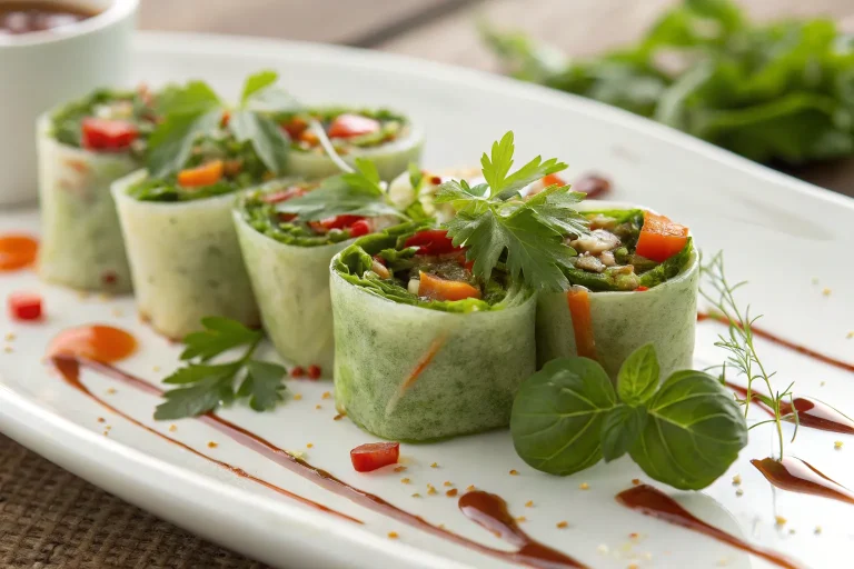 Fresh Vegetable Tortilla Roll-Ups Recipe