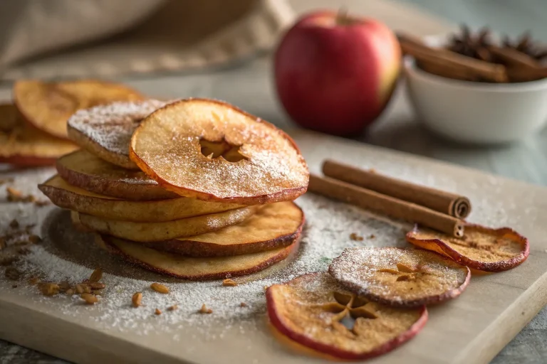 Baked Apple Chips with Cinnamon