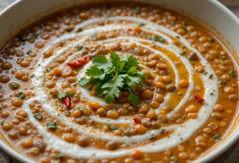 Red Lentil Dahl – Easy & Flavorful Vegan Dinner Idea
