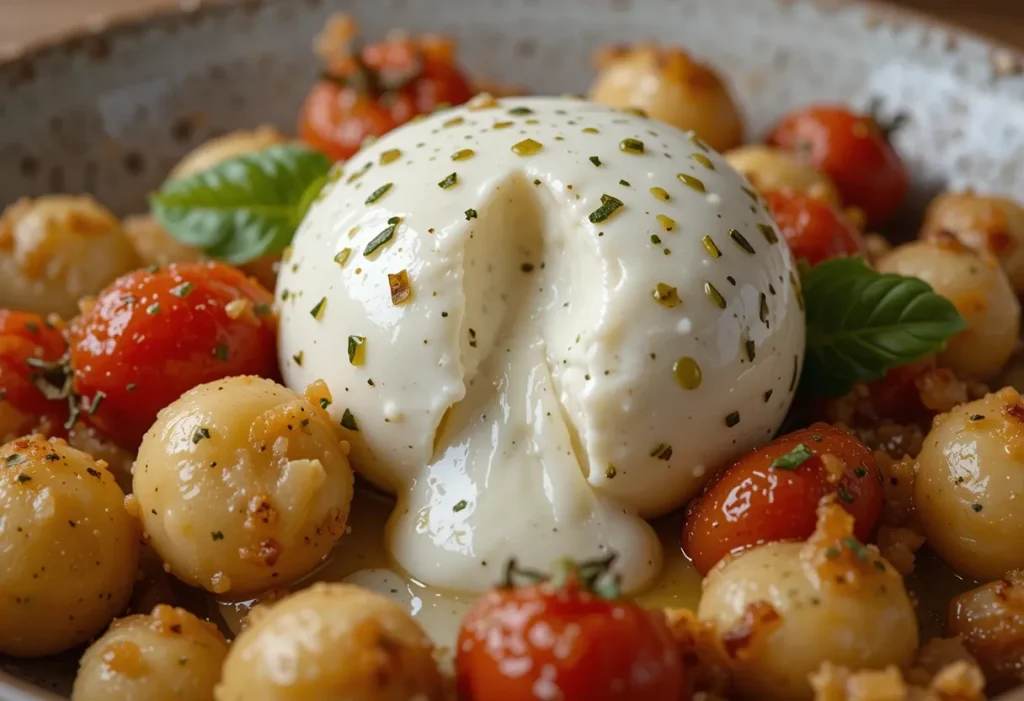 Burrata Gnocchi with Basil and Tomato 