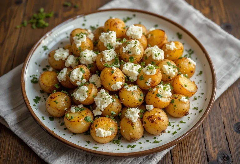 Baked Feta Roast Potatoes – Crispy, Creamy & Full of Flavor