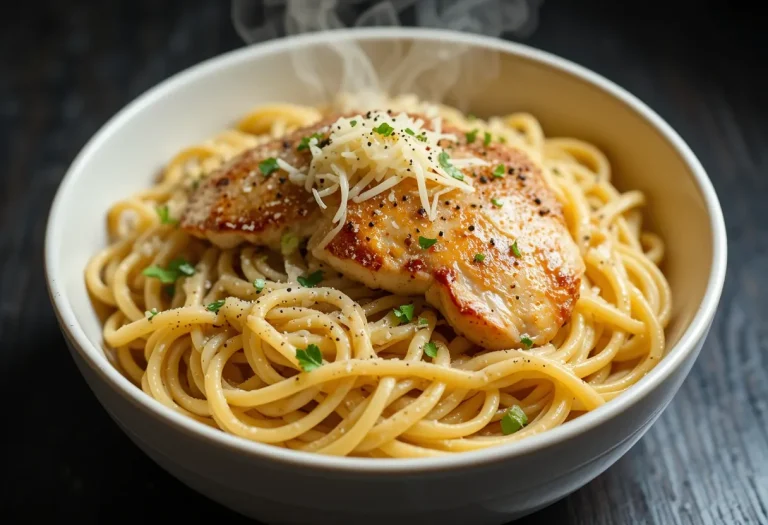 Creamy Garlic Parmesan Chicken Pasta – Rich, Comforting & Irresistible