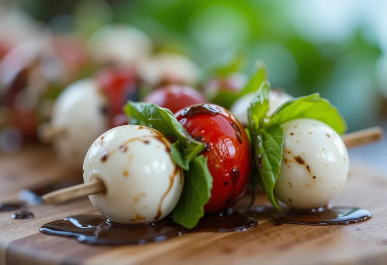 Mini Caprese Skewers – Fresh, Elegant & Perfectly Bite-Sized