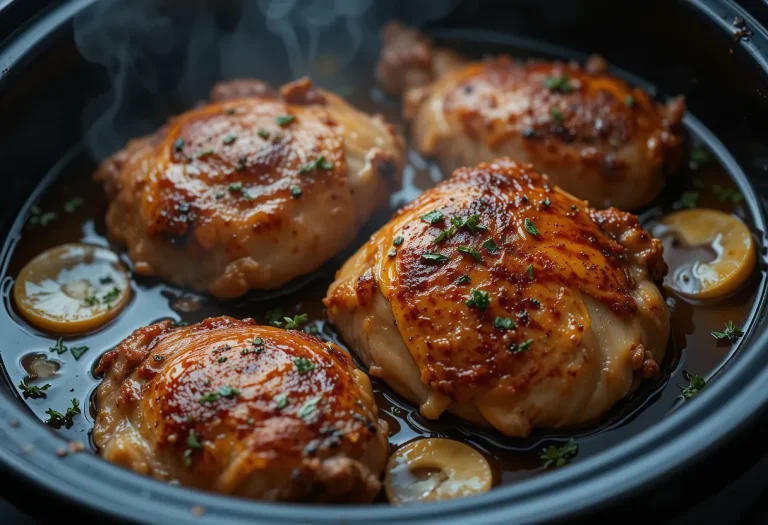 Chicken Thighs Crockpot – Juicy, Tender & Effortlessly Flavorful