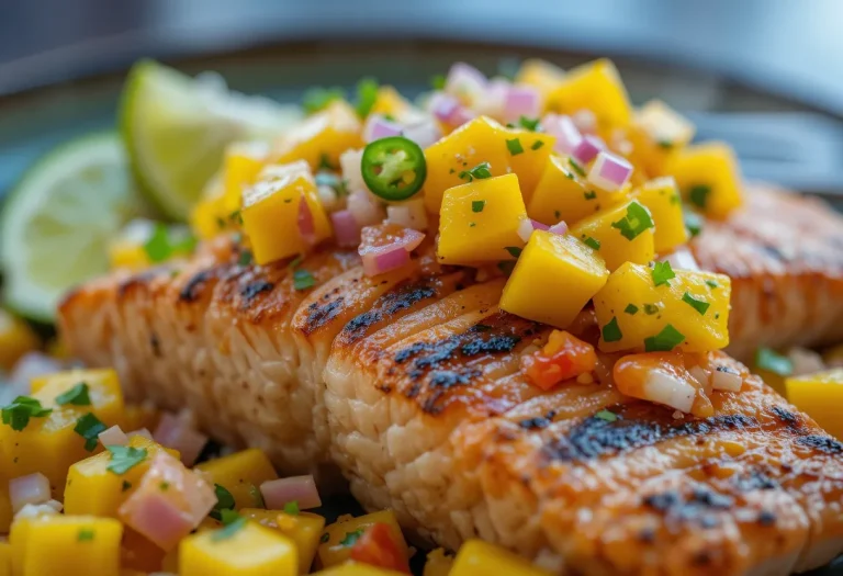 Grilled Salmon with Mango Salsa – Fresh, Flavorful & Perfectly Summery