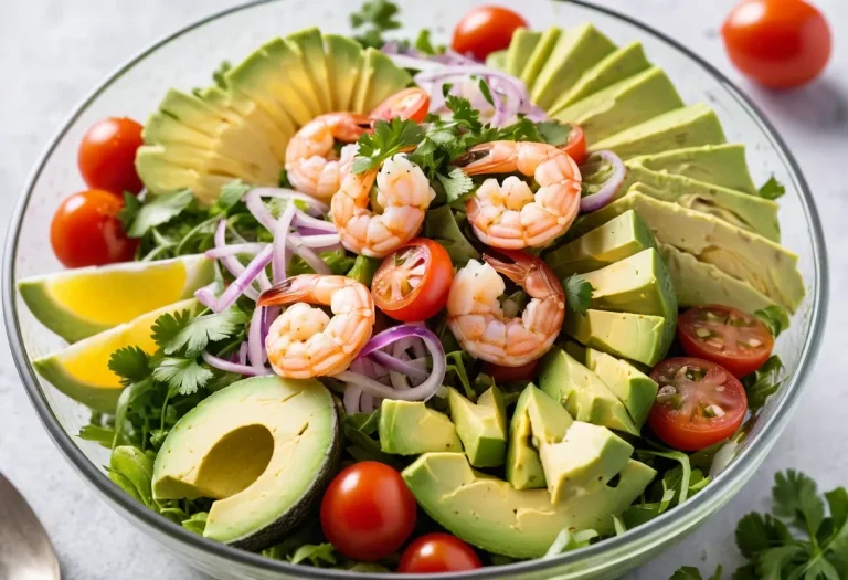 Cold Shrimp and Avocado Salad – Fresh, Healthy & Flavorful Mediterranean Salad