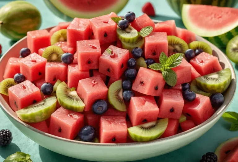 Watermelon Fruit Salad – Refreshing, Colorful & Perfect for Any Occasion
