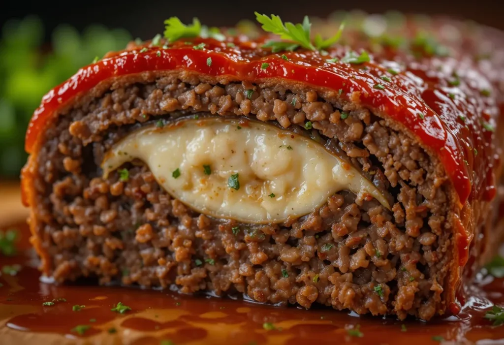Stuffed Italian Meatloaf 