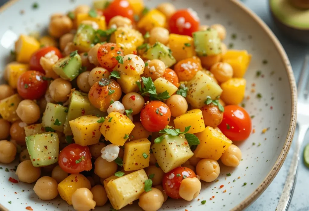 Protein-Packed Mango Chickpea Salad 