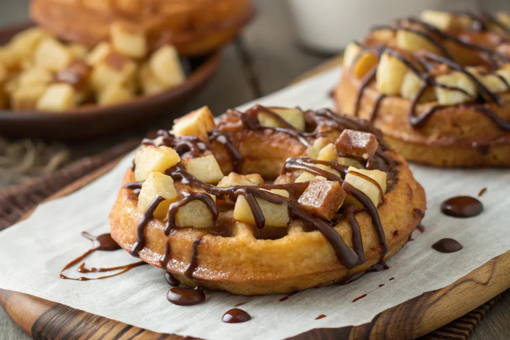 Apple Fritter Waffle Donuts