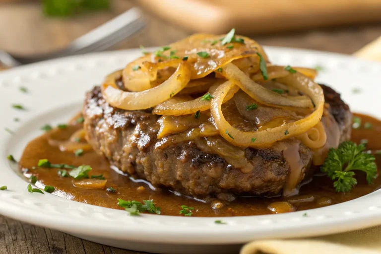 Hamburger Steak with Onions and Gravy