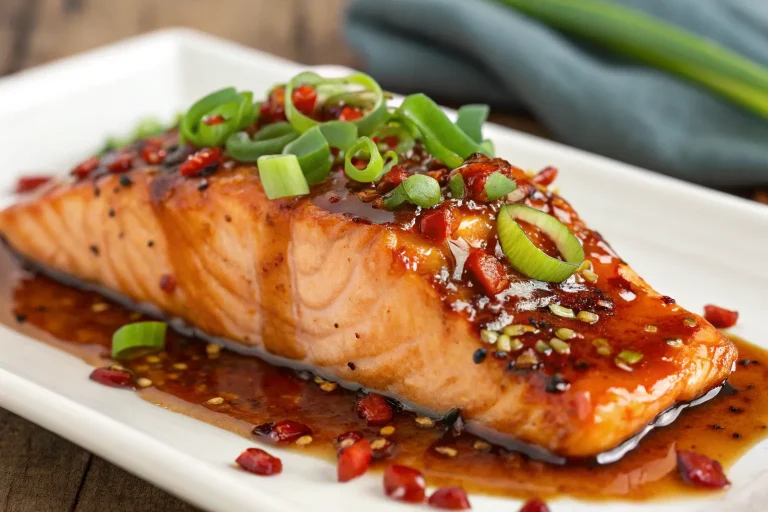 Honey Garlic Glazed Salmon with Maple Soy Sauce – Easy Winter Recipe
