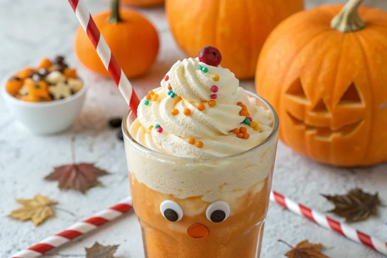 Easy Funny Pumpkin Floats