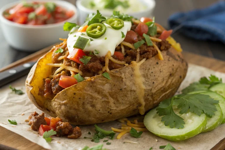 Taco Stuffed Baked Potatoes