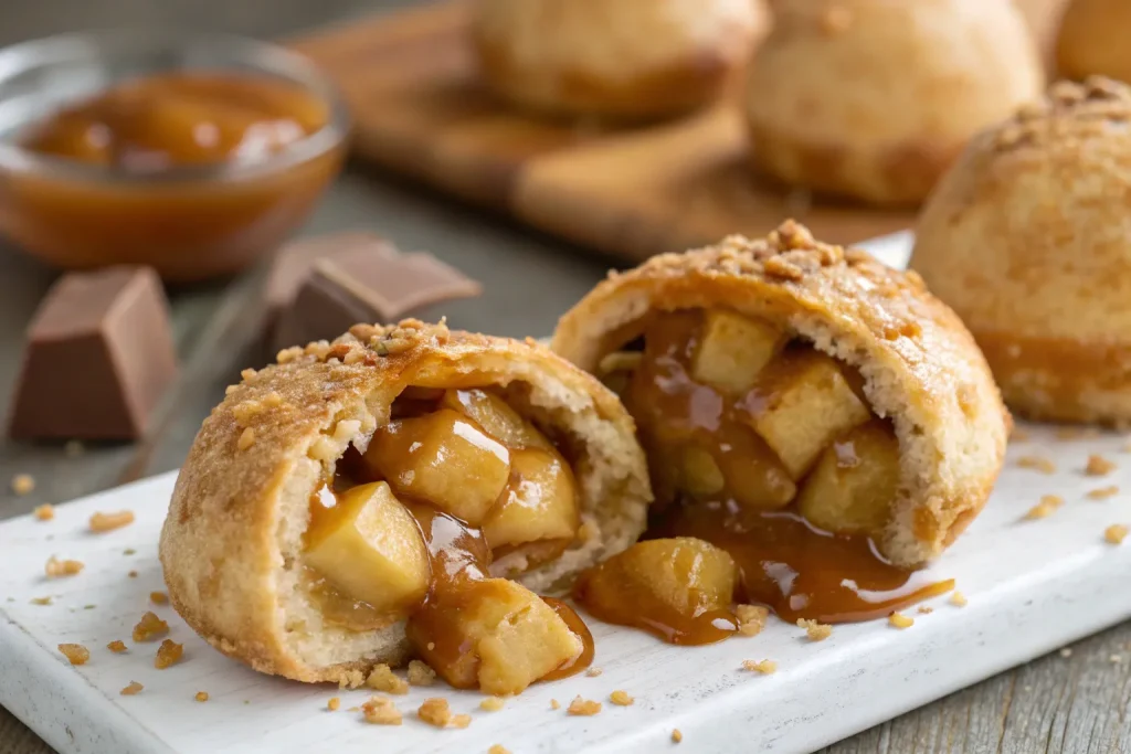 Irresistible Caramel Apple Pie Bombs
