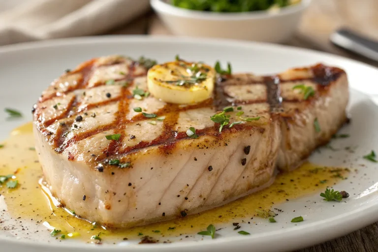 Swordfish Steaks With Peppercorn Butter
