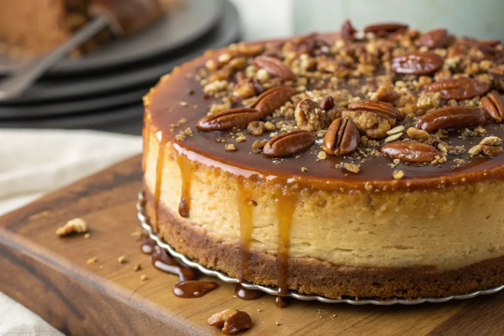 Crème Brûlée Caramel Pecan Cake