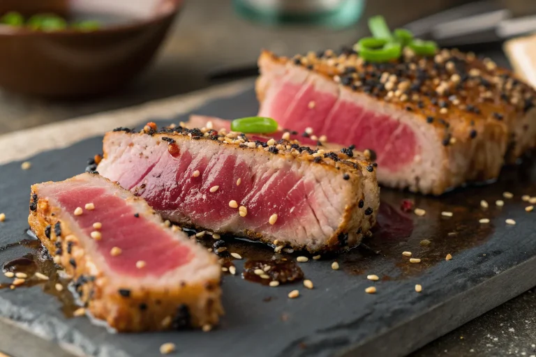 Sesame Ginger Ahi Tuna Steak – Seared & Flavor-Packed