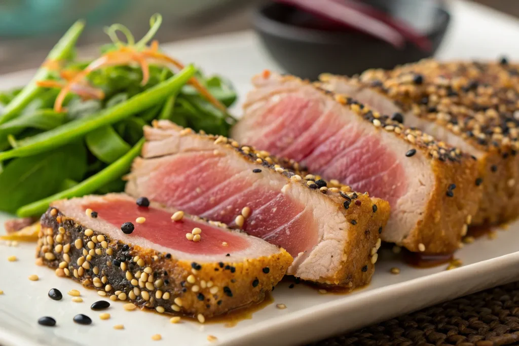 Sesame Ginger Ahi Tuna Steak – Seared & Flavor-Packed